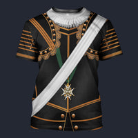 Modetrail France Henry IV Armour T-shirt Costume, British Costume S-5XL US Size, Gift For Him