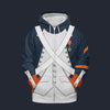 Modetrail France Imperial Guard Grenadier Zip Hoodie Costume, France Costume S-5XL US Size, Gift For Him