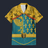 Modetrail France Karl I Charlemagne Hawaiian Shirt Costume, France Costume S-5XL US Size, Unisex Button Down Shirt