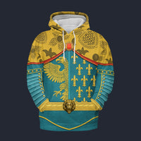 Modetrail France Karl I Charlemagne Tracksuit Costume Hoodie Sweatshirt T-Shirt Sweatpants, France Costume S-5XL US Size