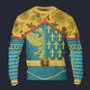 Modetrail France Karl I Charlemagne Long Sleeves Costume, France Costume S-5XL US Size, Gift For Him