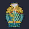 Modetrail France Karl I Charlemagne Zip Hoodie Costume, France Costume S-5XL US Size, Gift For Him