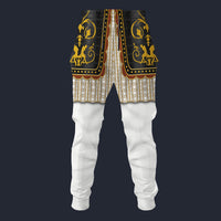 Modetrail France Henry IV Armour Sweatpants Costume, British Costume S-5XL US Size, Gift For Him