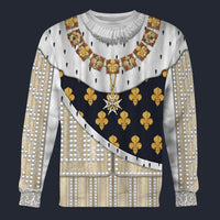 Modetrail France King Louis XIII Long Sleeves Costume, British Costume S-5XL US Size, Gift For Him