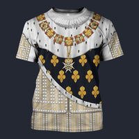 Modetrail France King Louis XIII T-shirt Costume, British Costume S-5XL US Size, Gift For Him