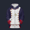 Modetrail France Line Infantry-Centre Company (1812-1815) Fleece Zip Hoodie Costume, France Costume S-5XL US Size, Gift For Him