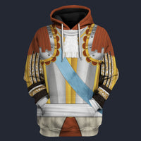 Modetrail France Louis XIV Fleece Hoodie Costume, British Costume S-5XL US Size, Gift For Him