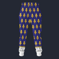 Modetrail France Louis XV in Coronation Robes Sweatpants Costume, British Costume S-5XL US Size, Gift For Him