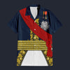 Modetrail France Michel Ney Hawaiian Shirt Costume, France Costume S-5XL US Size, Unisex Button Down Shirt