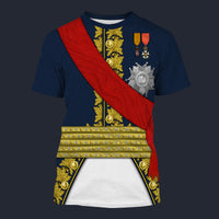 Modetrail France Michel Ney T-shirt Costume, France Costume S-5XL US Size, Gift For Him