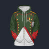 Modetrail France Napoleon Bonaparte Fleece Zip Hoodie Costume, France Costume S-5XL US Size, Gift For Him