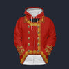 Modetrail France Napoleon Bonaparte Set 2 Fleece Zip Hoodie Costume, France Costume S-5XL US Size, Gift For Him