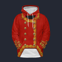 Modetrail France Napoleon Bonaparte Set 2 Hoodie Costume, France Costume S-5XL US Size, Gift For Him