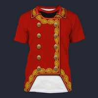 Modetrail France Napoleon Bonaparte Set 2 T-shirt Costume, France Costume S-5XL US Size, Gift For Him