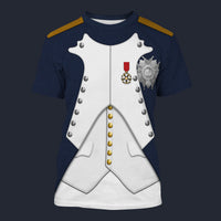 Modetrail France Napoleon I Tracksuit Costume Hoodie Sweatshirt T-Shirt Sweatpants, France Costume S-5XL US Size