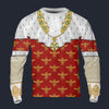 Modetrail France Napoleon I in Coronation Robes Long Sleeves Costume, France Costume S-5XL US Size, Gift For Him