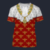 Modetrail France Napoleon I in Coronation Robes T-shirt Costume, France Costume S-5XL US Size, Gift For Him