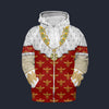Modetrail France Napoleon I in Coronation Robes Zip Hoodie Costume, France Costume S-5XL US Size, Gift For Him
