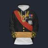 Modetrail France Napoleon III in Coronation Robes Fleece Hoodie Costume, France Costume S-5XL US Size, Gift For Him