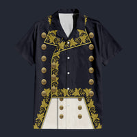 Modetrail France Napoleon in His General Hawaiian Shirt Costume, France Costume S-5XL US Size, Unisex Button Down Shirt