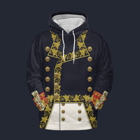 Modetrail France Napoleon in His General Hoodie Costume, France Costume S-5XL US Size, Gift For Him
