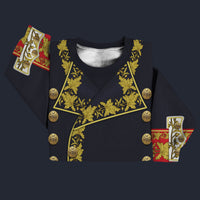 Modetrail France Napoleon in His General Sweater Costume, France Costume S-5XL US Size, Gift For Him