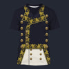 Modetrail France Napoleon in His General T-shirt Costume, France Costume S-5XL US Size, Gift For Him