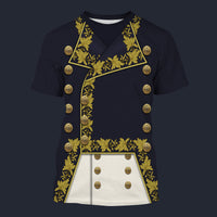 Modetrail France Napoleon in His General Tracksuit Costume Hoodie Sweatshirt T-Shirt Sweatpants, France Costume S-5XL US Size