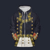 Modetrail France Napoleon in His General Zip Hoodie Costume, France Costume S-5XL US Size, Gift For Him