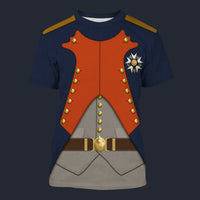 Modetrail France Napoleon infantryman T-shirt Costume, France Costume S-5XL US Size, Gift For Him
