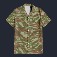 Modetrail French Lizard Airborne CAMO Set 2O Hawaiian Shirt Costume, Military Costume S-5XL US Size, Unisex Button Down Shirt