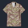 Modetrail French Lizard Airborne CAMO Set 3 Outfit Hawaiian Shirt And Shorts, Military Costume S-5XL US Size