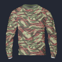 Modetrail French Lizard Airborne CAMO Set 4 Long Sleeves Costume, Military Costume S-5XL US Size, Gift For Him