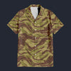 Modetrail French Lizard Airborne CAMO Set 5 Outfit Hawaiian Shirt And Shorts, Military Costume S-5XL US Size
