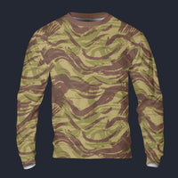 Modetrail French Lizard Airborne CAMO Set 5 Long Sleeves Costume, Military Costume S-5XL US Size, Gift For Him