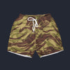 Modetrail French Lizard Airborne CAMO Set 5 Outfit Hawaiian Shirt And Shorts, Military Costume S-5XL US Size