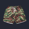 Modetrail French Lizard Airborne CAMO Set 6 Outfit Hawaiian Shirt And Shorts, Military Costume S-5XL US Size