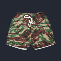 Modetrail French Lizard Airborne CAMO Set 6 Outfit Beach Short, Military Costume S-5XL US Size