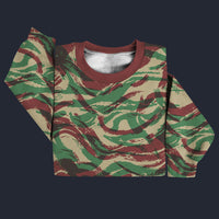 Modetrail French Lizard Airborne CAMO Set 6 Sweater Costume, Military Costume S-5XL US Size, Gift For Him