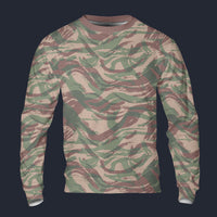 Modetrail French Lizard Airborne CAMO Set 7 Long Sleeves Costume, Military Costume S-5XL US Size, Gift For Him