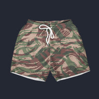 Modetrail French Lizard Airborne CAMO Set 7 Outfit Beach Short, Military Costume S-5XL US Size
