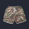 Modetrail French Lizard Airborne CAMO Set 7 Outfit Hawaiian Shirt And Shorts, Military Costume S-5XL US Size