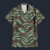 Modetrail Military French Lizard Foreign Legion CAMO Outfit Hawaiian Shirt, Military Costume S-5XL US Size, Unisex Button Down Shirt