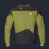 Modetrail Star Trek Geordi La Forge Tracksuit Costume Hoodie Sweatshirt T-Shirt Sweatpants, S-5XL US Size
