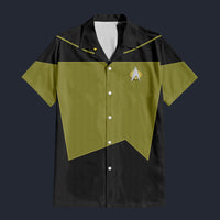 Modetrail Star Trek Geordi La Forge The Next Generation Hawaiian Shirt Costume, S-5XL US Size, Unisex Button Down Shirt