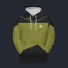 Modetrail Star Trek Geordi La Forge The Next Generation Tracksuit Costume Hoodie Sweatshirt T-Shirt Sweatpants, S-5XL US Size