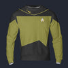 Modetrail Star Trek Geordi La Forge The Next Generation Tracksuit Costume Hoodie Sweatshirt T-Shirt Sweatpants, S-5XL US Size