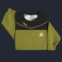 Modetrail Star Trek Geordi La Forge The Next Generation Sweater Costume, S-5XL US Size, Gift For Him