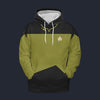 Modetrail Geordi La Forge Version 2 Tracksuit Costume Hoodie Sweatshirt T-Shirt Sweatpants, Star Trek Costume S-5XL US Size