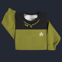 Modetrail Geordi La Forge Version 2 Sweater Costume, Star Trek Costume S-5XL US Size, Gift For Him